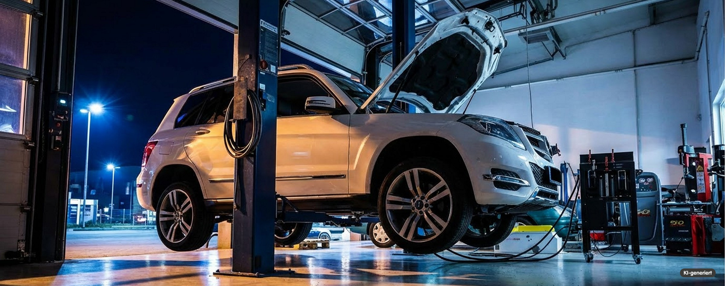 GenKI-Bild: Kfz-Service bei Nacht